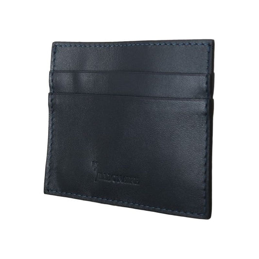 Billionaire Italian Couture Opulent Blue Leather Men's Wallet Wallet Billionaire Italian Couture