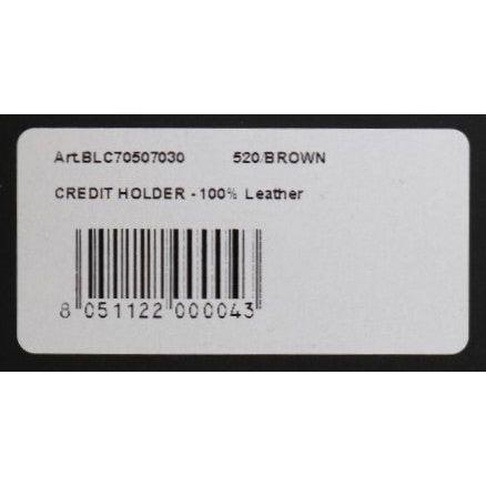 Billionaire Italian Couture Brown Leather Cardholder Wallet