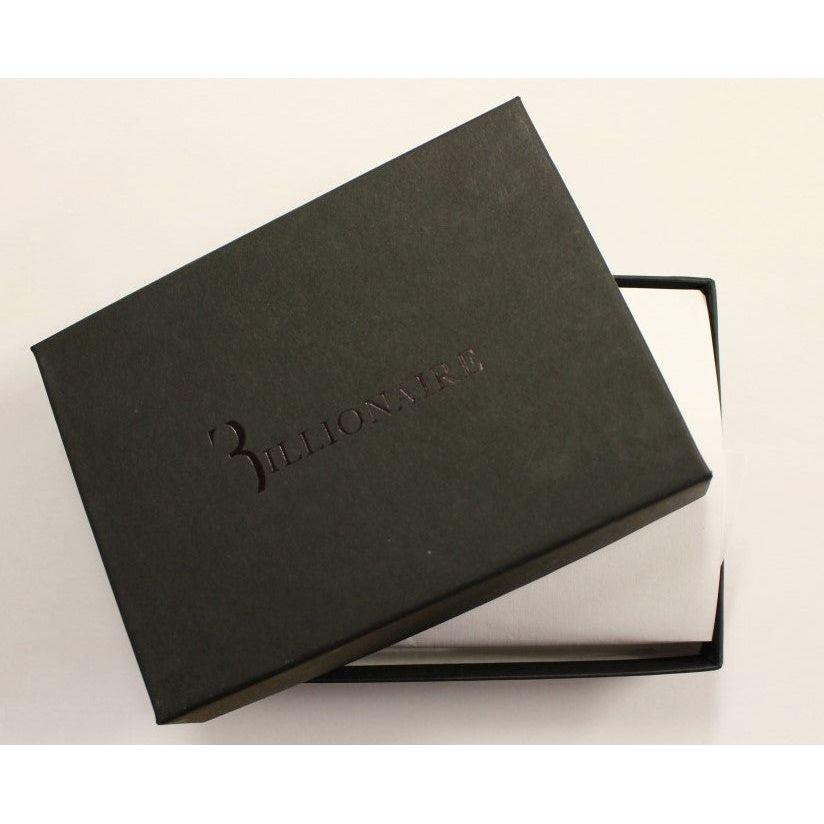 Billionaire Italian Couture Brown Leather Cardholder Wallet