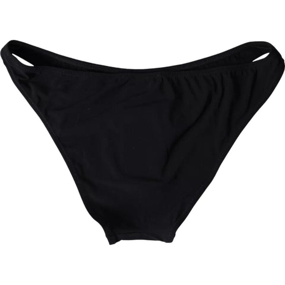 Dolce & Gabbana Black Nylon Swimwear Beachwear Bottom Bikini Dolce & Gabbana