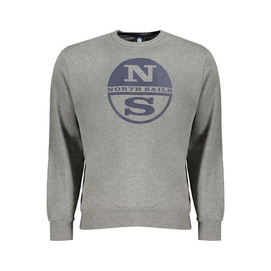 North Sails Gray Cotton Sweater North Sails