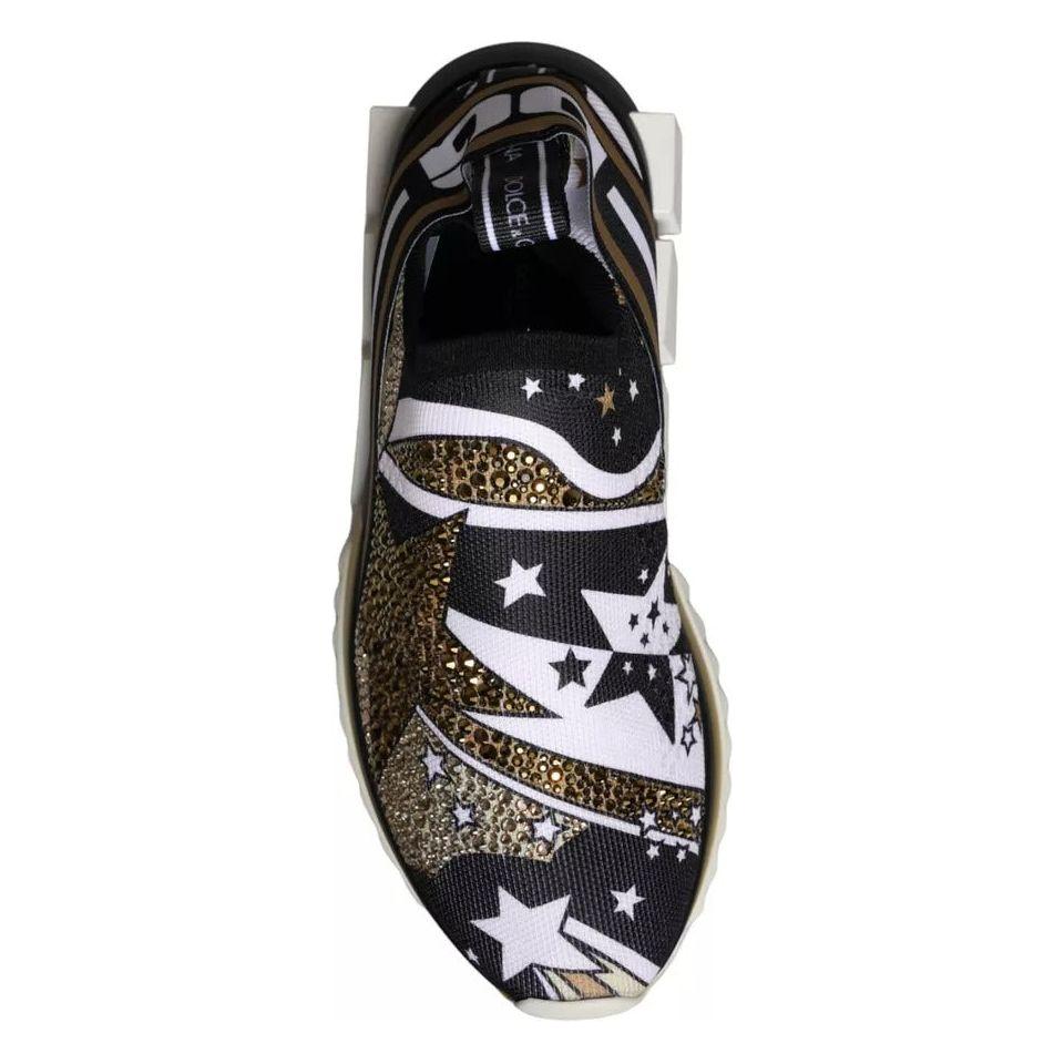 Dolce & Gabbana Multicolor Comet Star Print Sorrento Sneakers Shoes Dolce & Gabbana