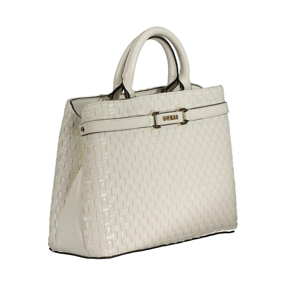 Guess Jeans White Polyethylene Handbag Guess Jeans