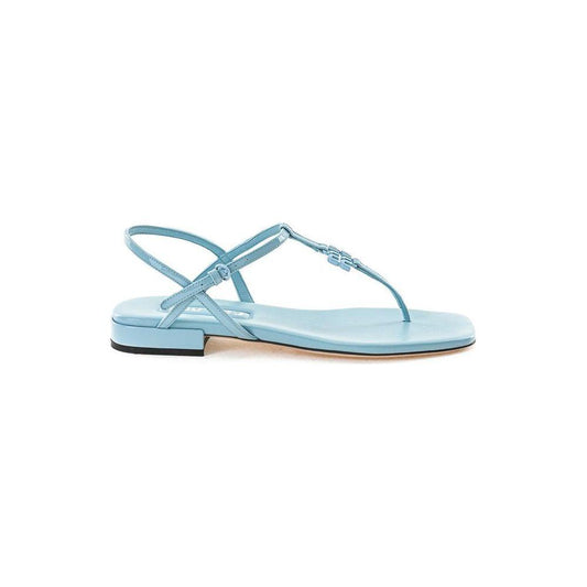 Miu Miu Light Blue Vernice Sandal Miu Miu