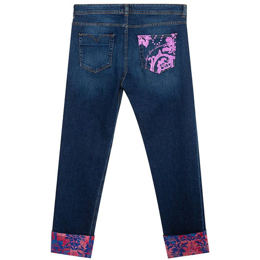 Versace Jeans Blue Cotton Jeans & Pant Versace Jeans