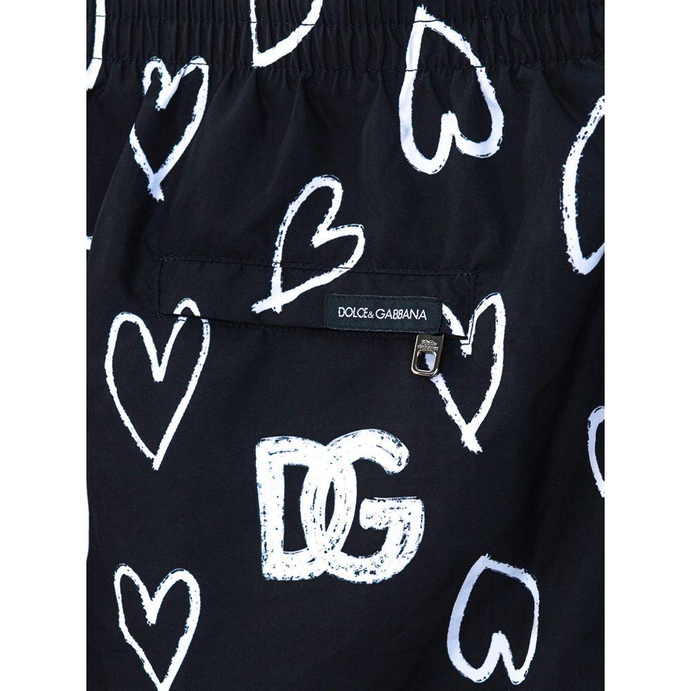 Dolce & Gabbana Black Polyester Swimwear Dolce & Gabbana