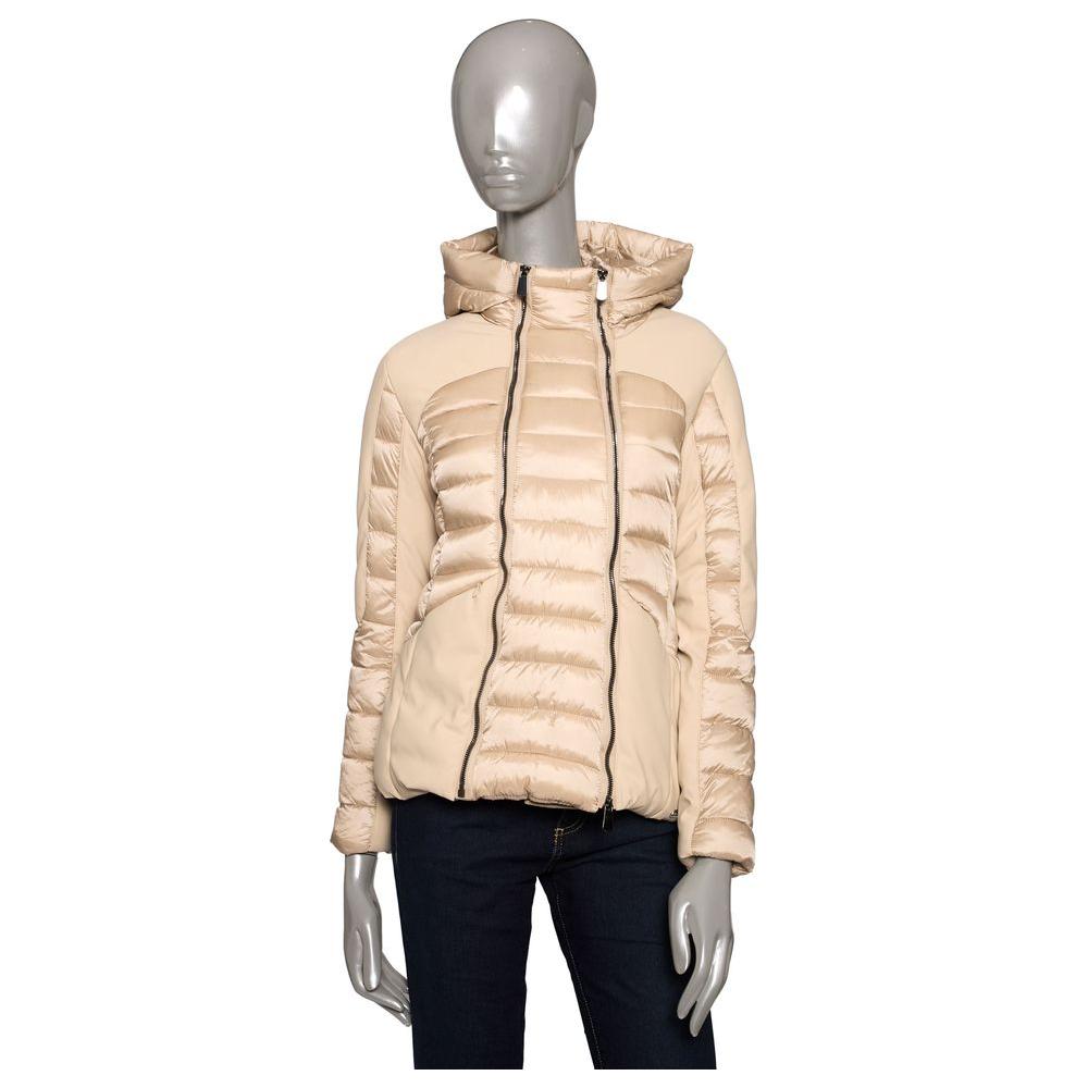 Baldinini Trend Beige Polyester Women Jacket Baldinini Trend