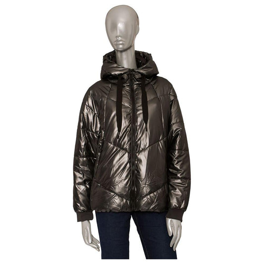 Baldinini Trend Gray Polyester Women Jacket Baldinini Trend