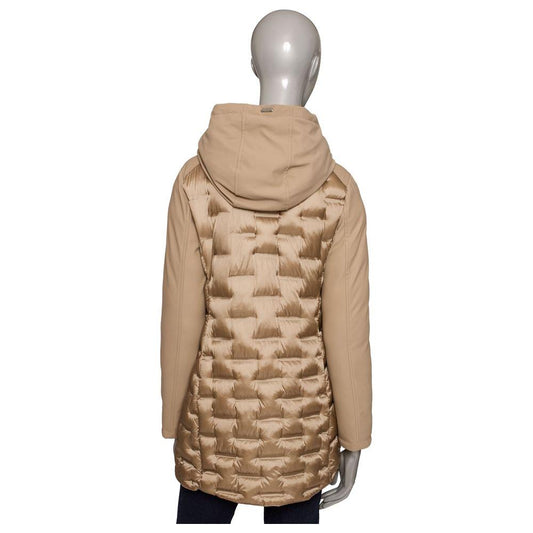 Baldinini Trend Beige Polyester Women Jacket Baldinini Trend