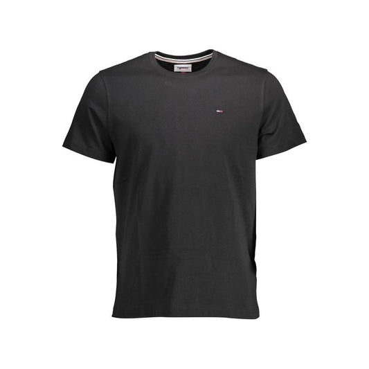 Tommy Hilfiger Black Cotton T-Shirt Tommy Hilfiger