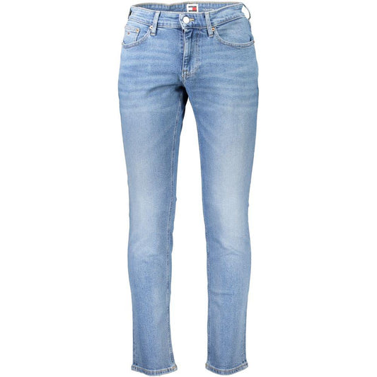 Tommy Hilfiger Light Blue Cotton Jeans & Pant Tommy Hilfiger