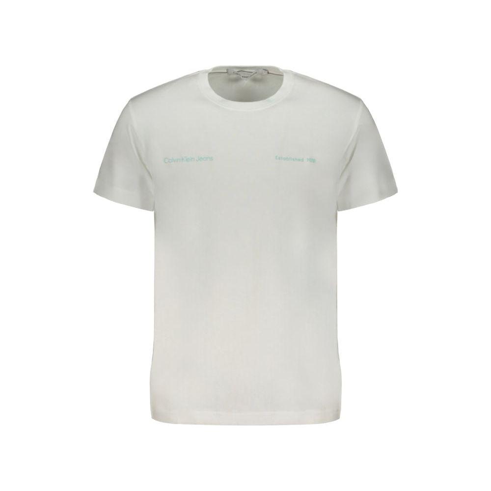 Calvin Klein White Cotton T-Shirt Calvin Klein