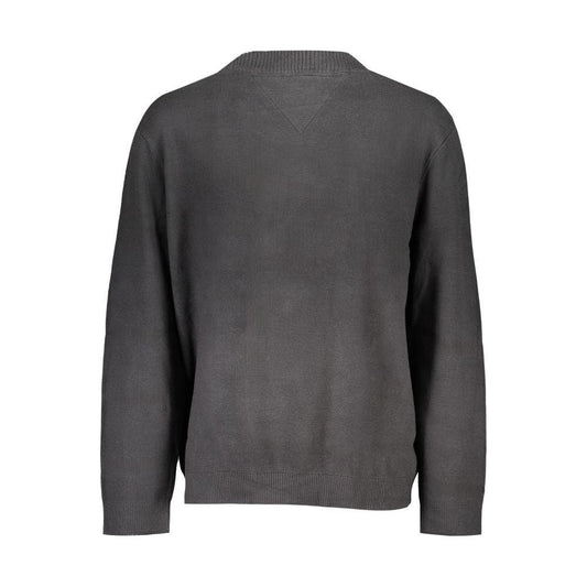 Tommy Hilfiger Black Cotton Sweater Tommy Hilfiger