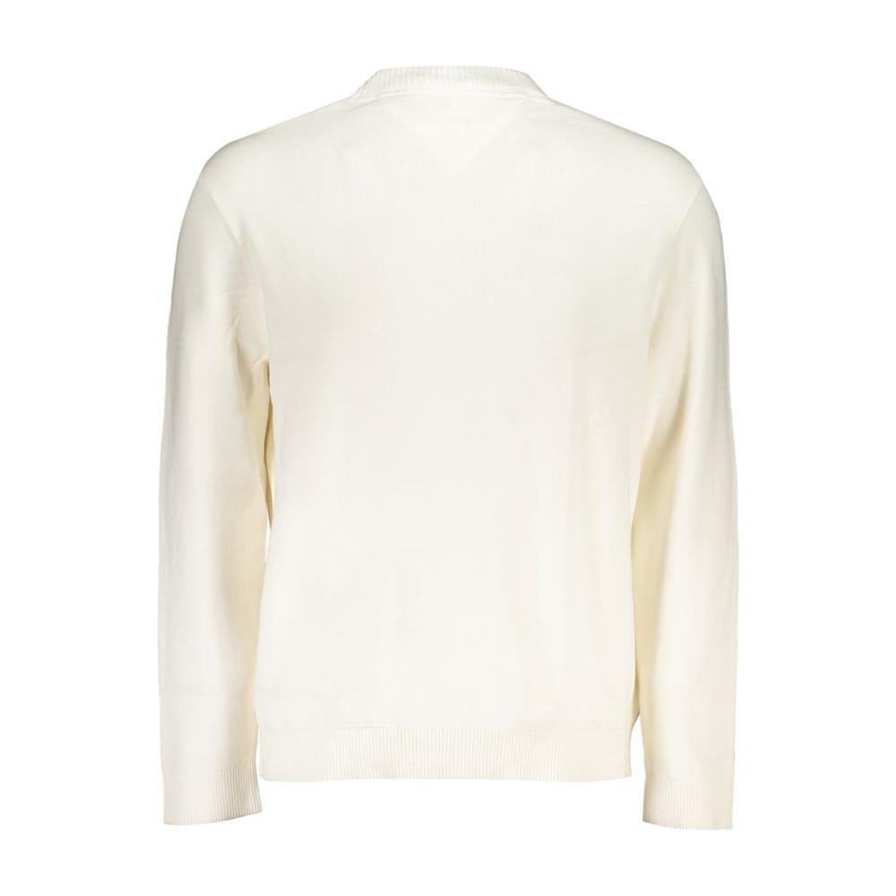 Tommy Hilfiger White Cotton Sweater Tommy Hilfiger