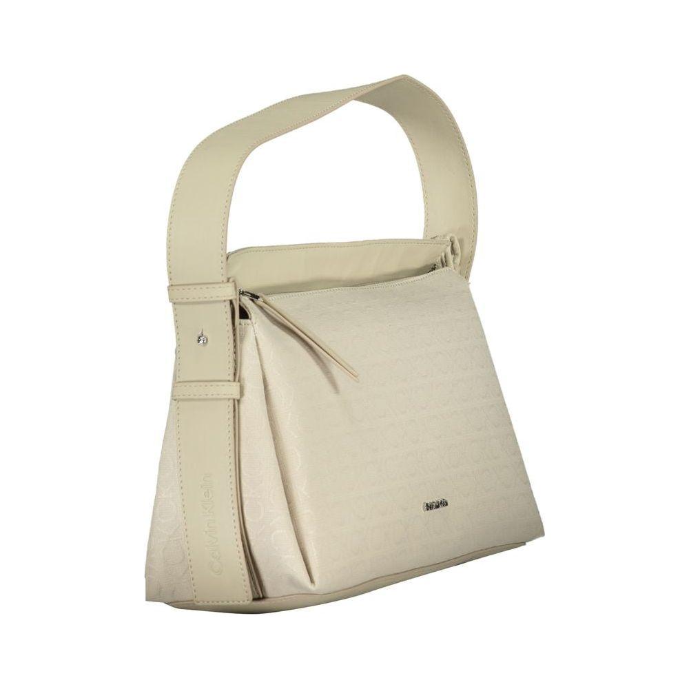 Calvin Klein Beige Polyester Handbag Calvin Klein