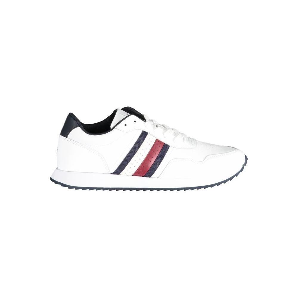 Tommy Hilfiger White Polyester Sneaker Tommy Hilfiger