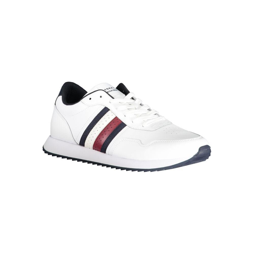 Tommy Hilfiger White Polyester Sneaker Tommy Hilfiger