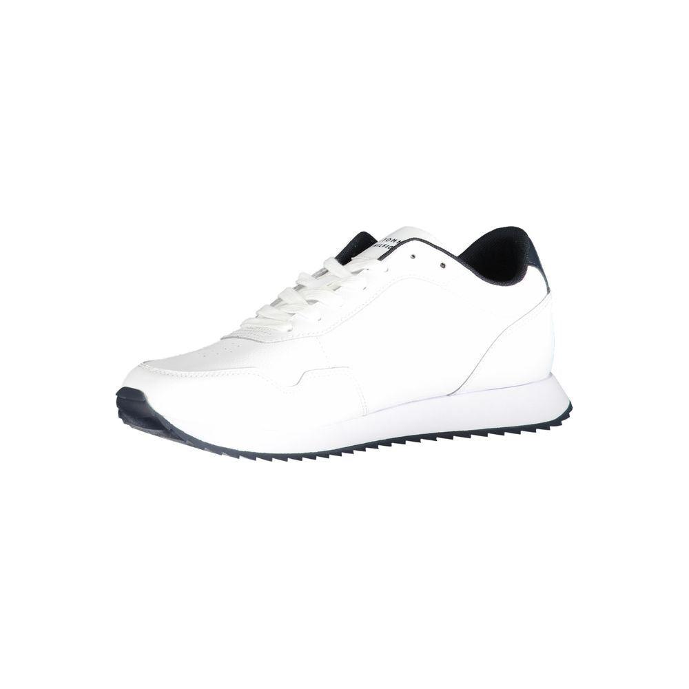 Tommy Hilfiger White Polyester Sneaker Tommy Hilfiger