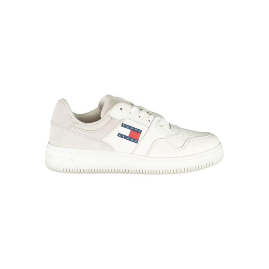 Tommy Hilfiger White Polyester Sneaker Tommy Hilfiger