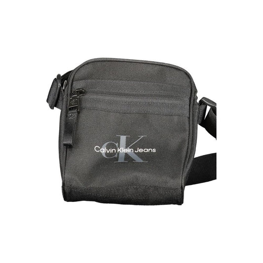 Calvin Klein Black Polyester Men Shoulder Bag Calvin Klein