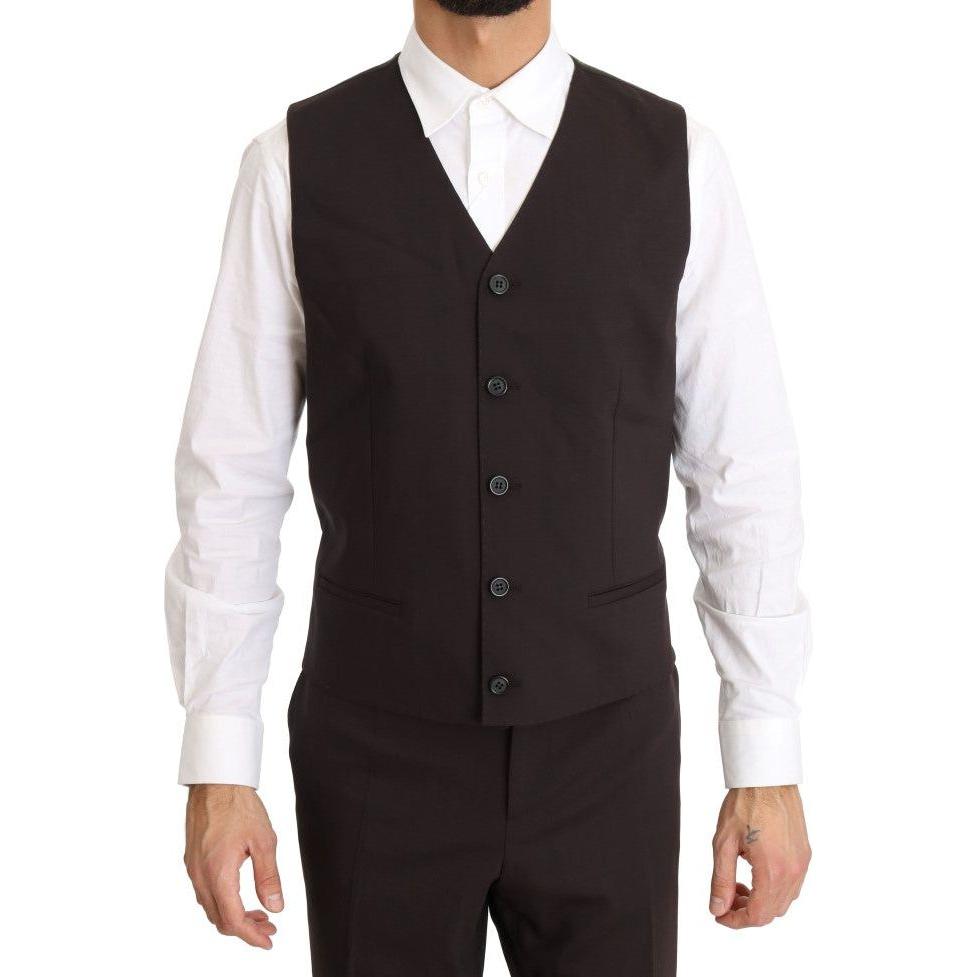 Dolce & Gabbana Elegant Bordeaux Double Breasted Suit Suit Dolce & Gabbana