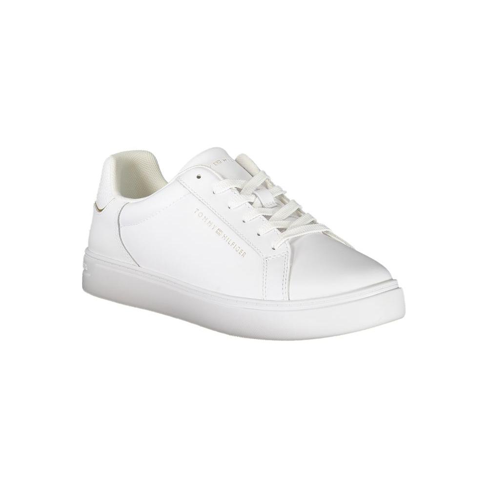 Tommy Hilfiger White Leather Women Sneaker Tommy Hilfiger