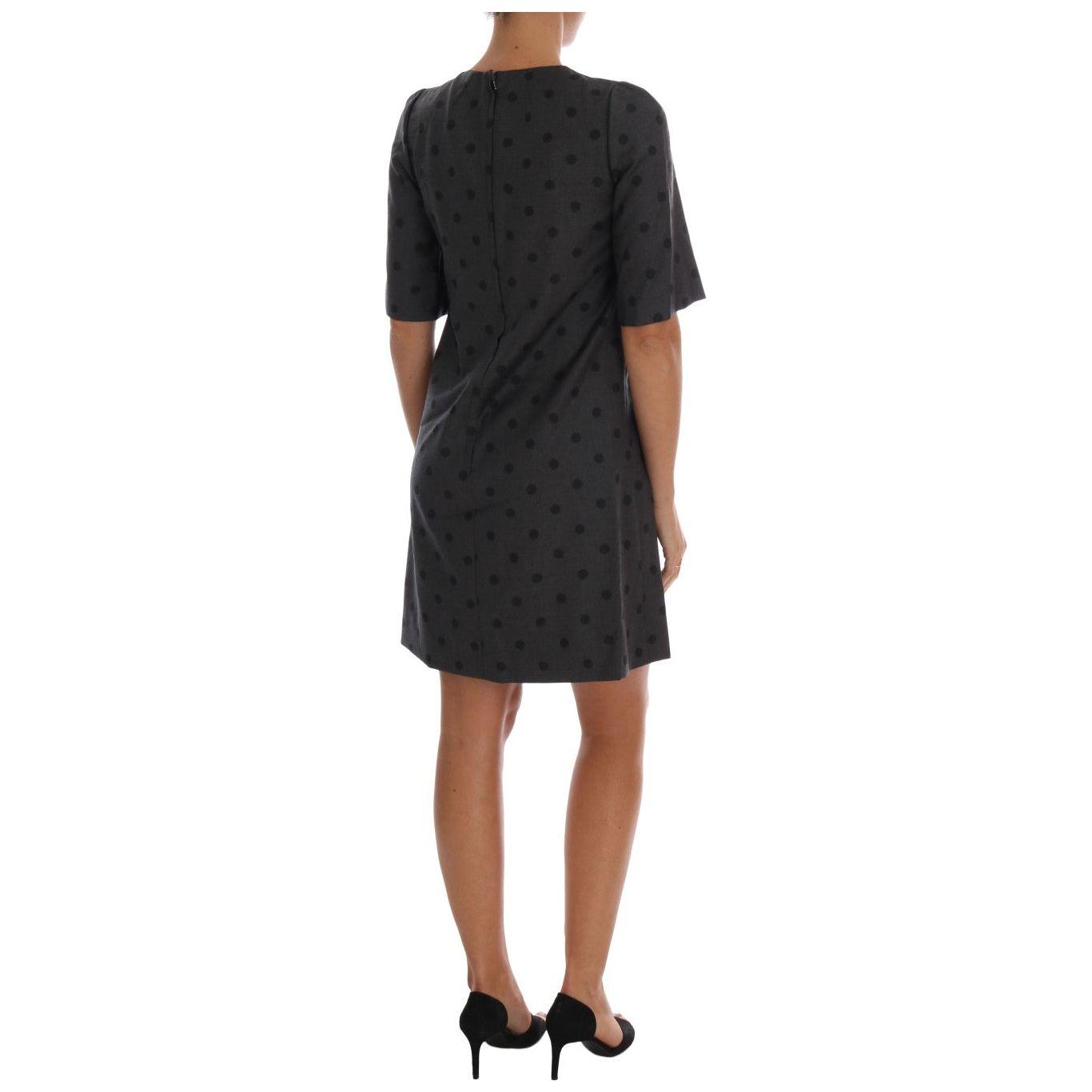 Dolce & Gabbana Chic Polka Dotted Wool Dress Dolce & Gabbana