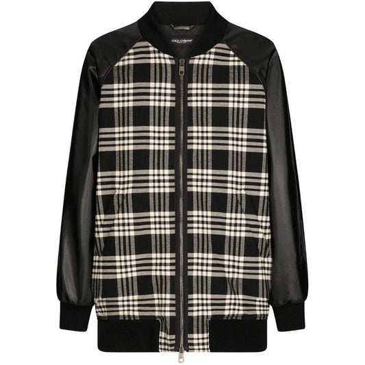 Dolce & Gabbana Black Cotton Jacket Dolce & Gabbana