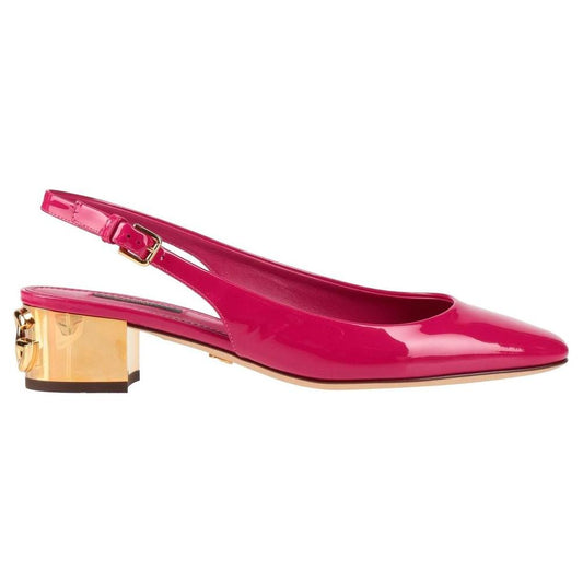 Dolce & Gabbana Fuchsia Leather Di Calfskin Pump Dolce & Gabbana