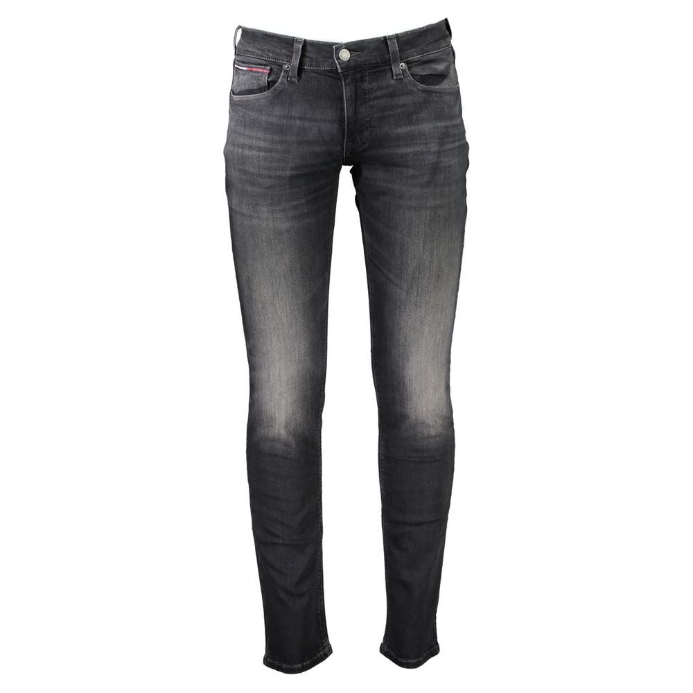 Tommy Hilfiger Black Cotton Jeans & Pant Tommy Hilfiger