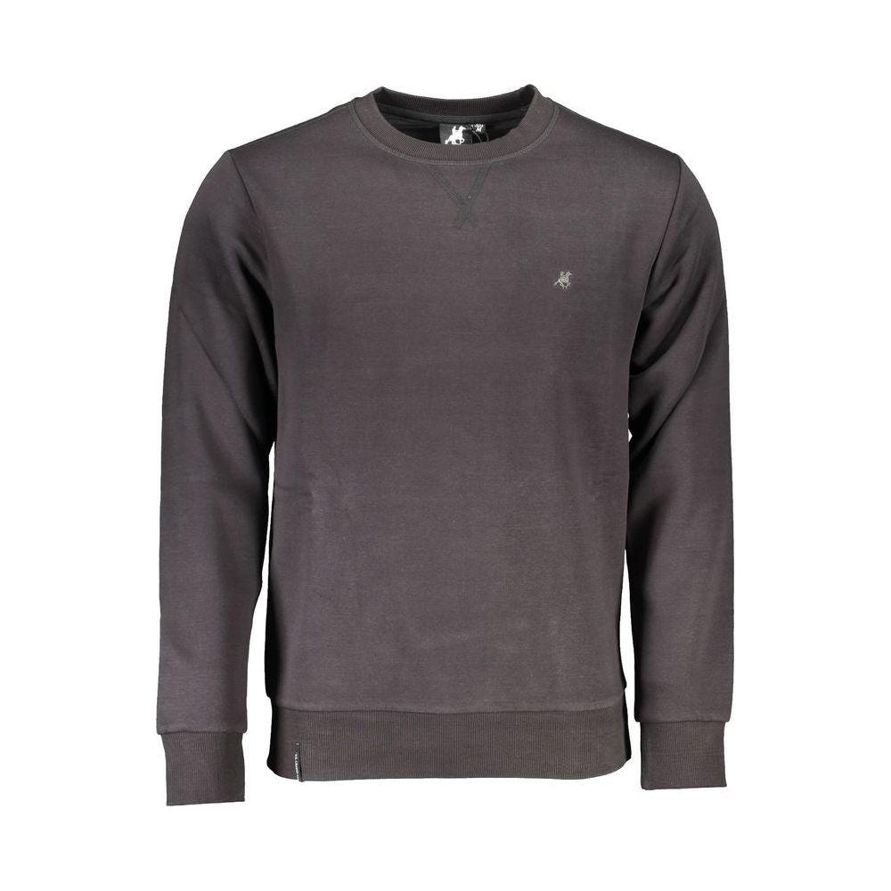 U.S. Grand Polo Black Cotton Sweater U.S. Grand Polo