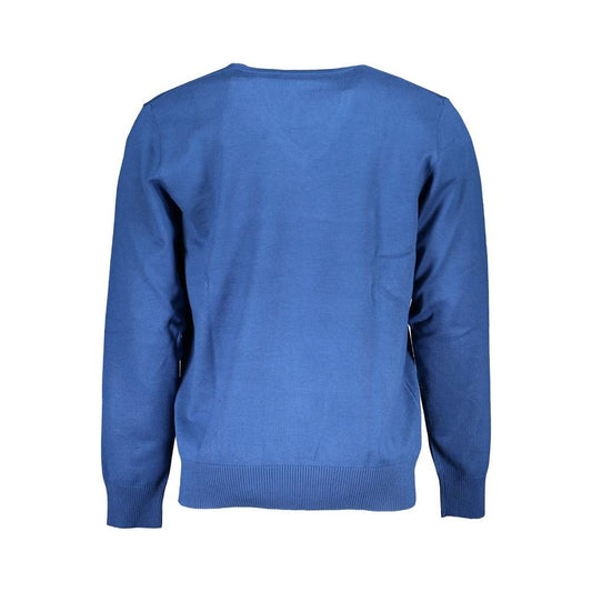 U.S. Grand Polo Blue Nylon Sweater U.S. Grand Polo