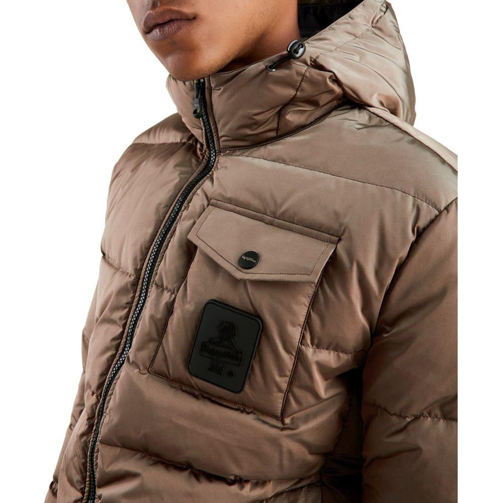 Refrigiwear Brown Nylon Jacket Refrigiwear