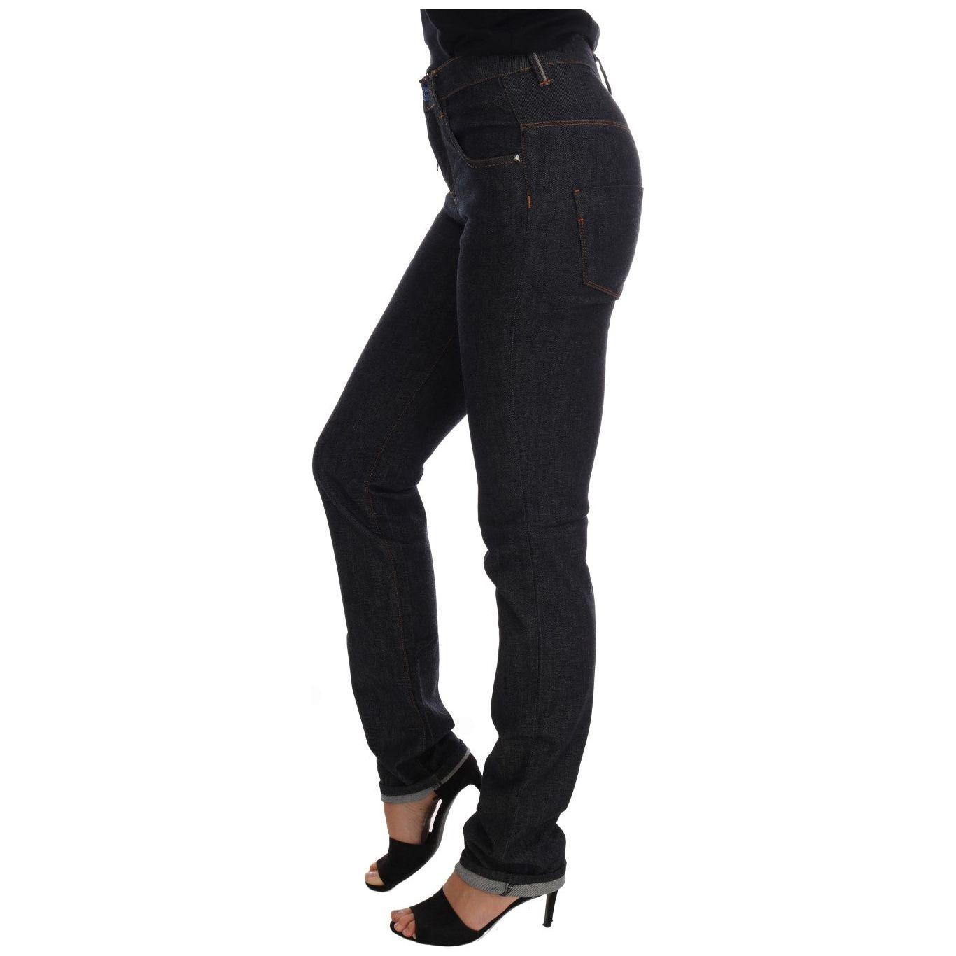 Costume National Sleek Dark Blue Super Slim Jeans Costume National