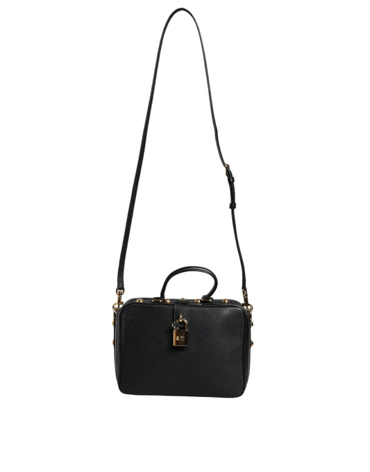 Dolce & Gabbana Black Calfskin Leather Welcome Handbag Bag Dolce & Gabbana