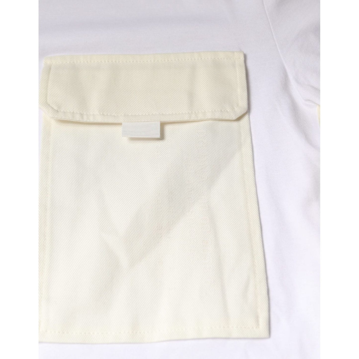 Dolce & Gabbana White Cotton Pocket Short Sleeves T-shirt Dolce & Gabbana