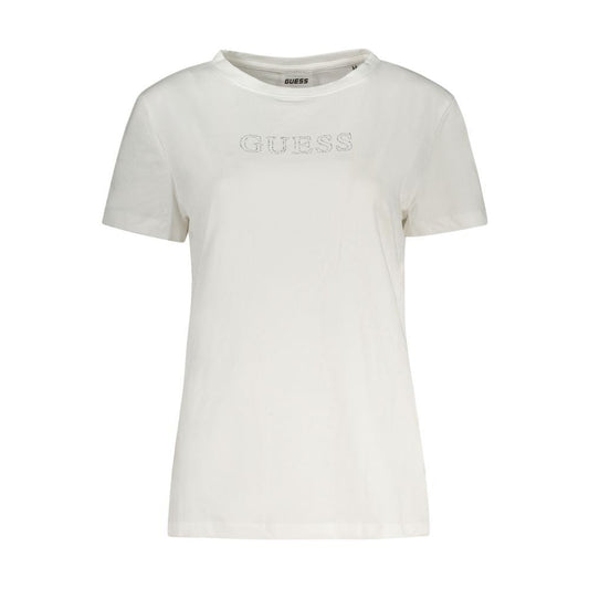 Guess Jeans White Cotton Tops & T-Shirt Guess Jeans