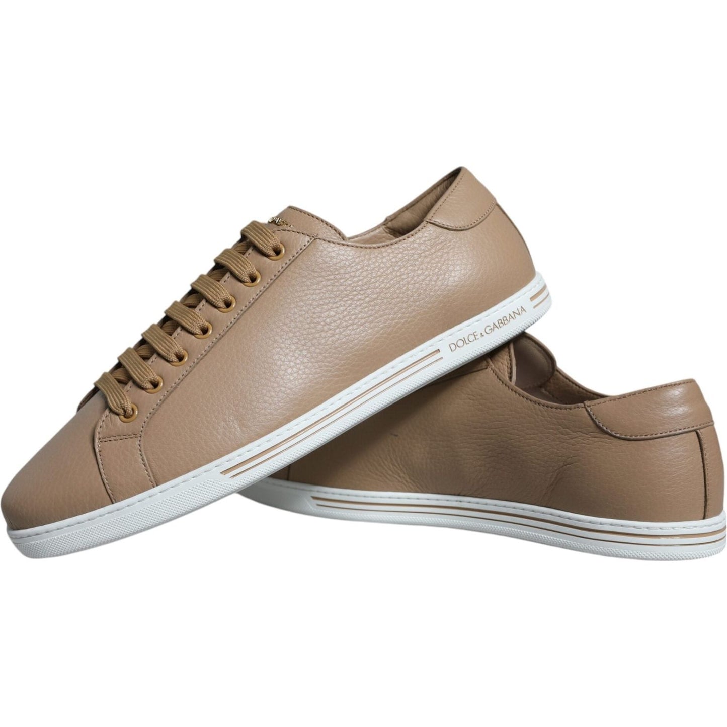 Dolce & Gabbana Brown Low Top Men Saint Tropez Sneakers Shoes Dolce & Gabbana