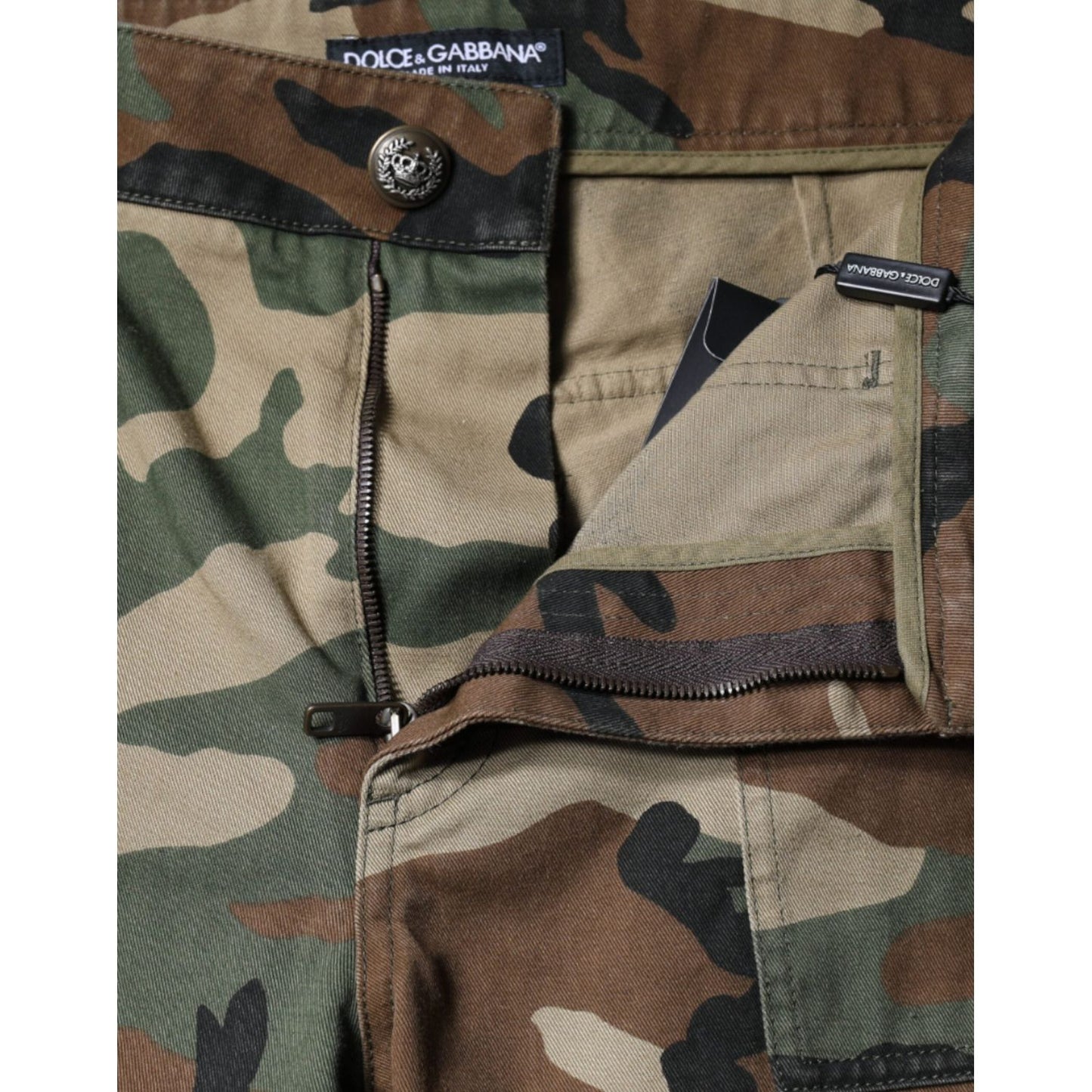 Dolce & Gabbana Multicolor Camouflage Cargo Pants Dolce & Gabbana