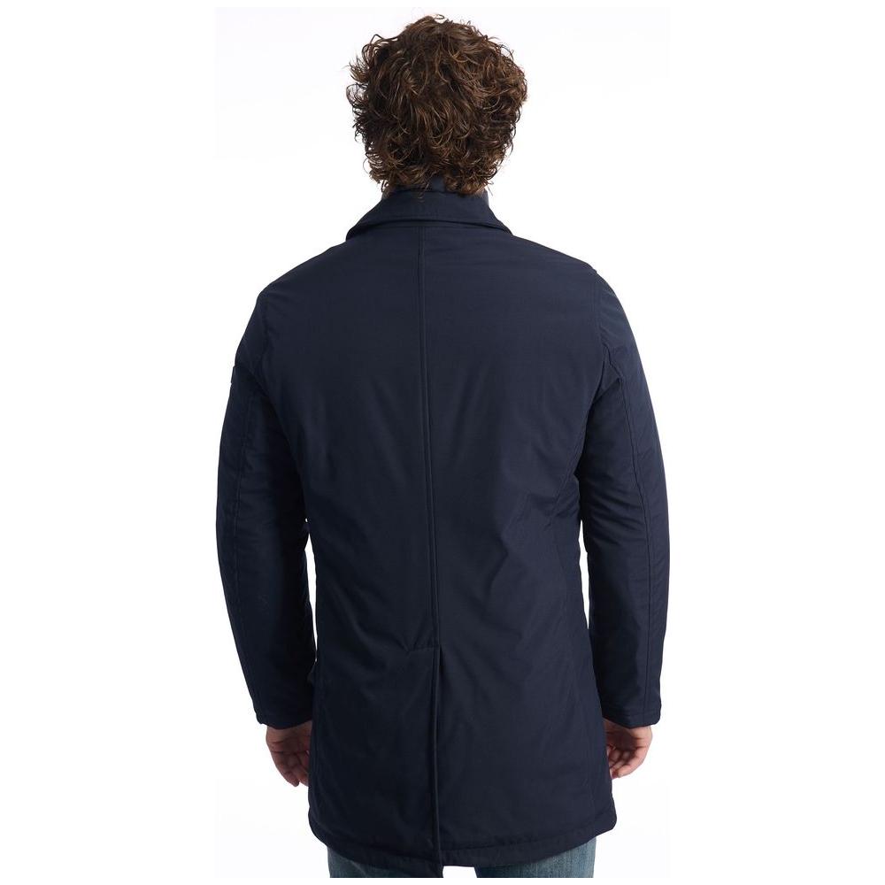 Baldinini Trend Blue Polyester Jacket Baldinini Trend