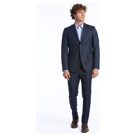 Baldinini Trend Blue Wool Suit Baldinini Trend