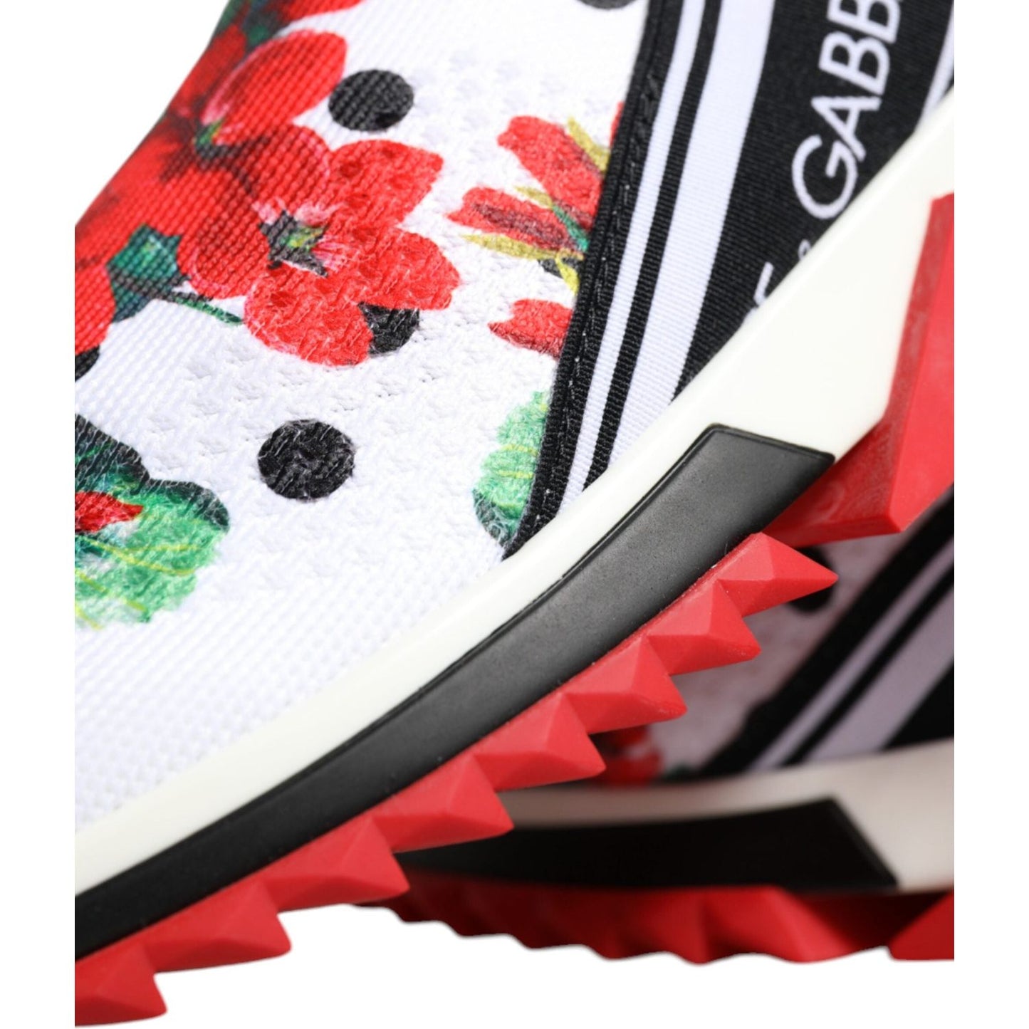 Dolce & Gabbana Multicolor Geranium Sorrento Sneakers Shoes Dolce & Gabbana