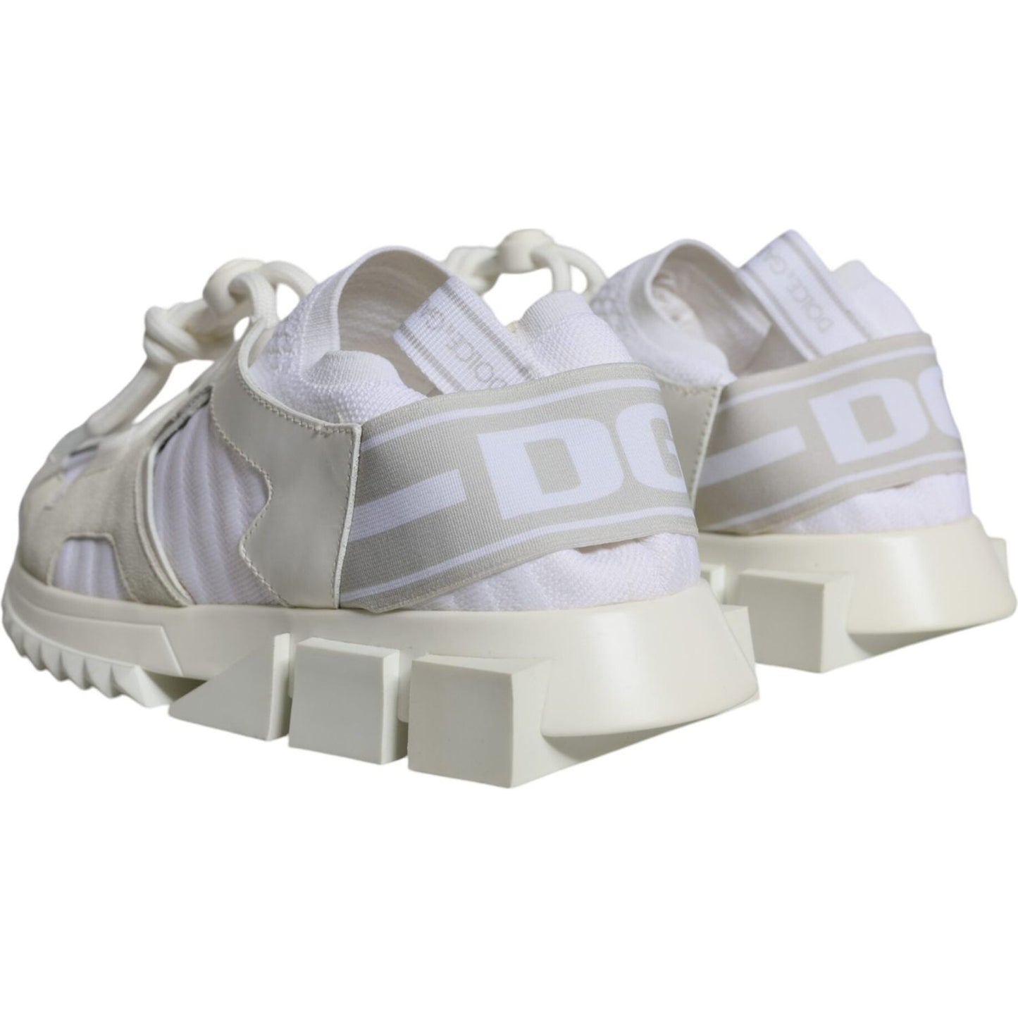 Dolce & Gabbana White Mesh Sorrento Trekking Sneakers Shoes Dolce & Gabbana