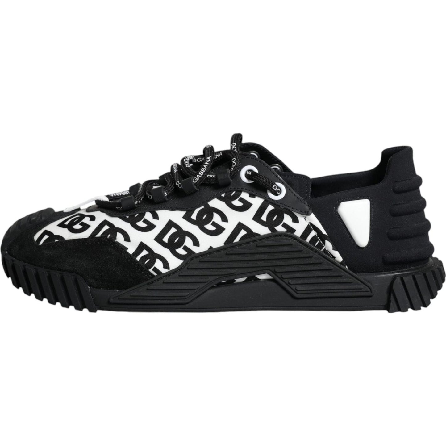 Dolce & Gabbana Black Logo Lace Up Low Top NS1 Sneakers Shoes Dolce & Gabbana