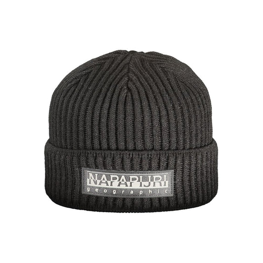 Napapijri Black Acrylic Hats & Cap