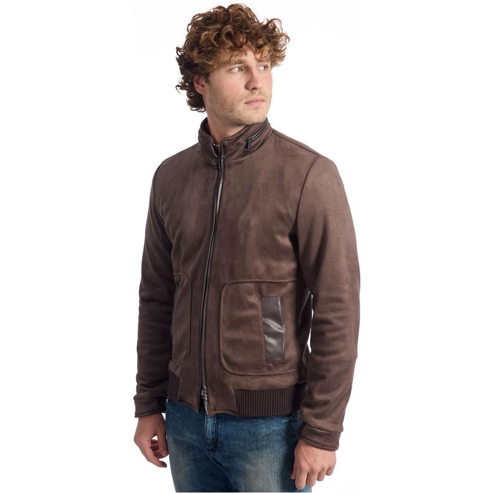 Roberto Pepe Luxury Brown ECOMONTONE Jacket Roberto Pepe Luxury