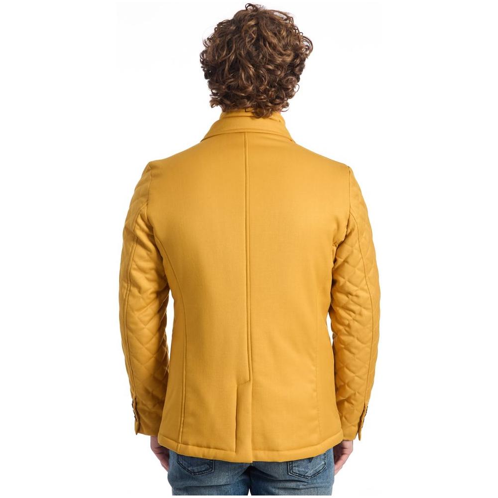 Roberto Pepe Luxury Yellow Viscose Jacket Roberto Pepe Luxury