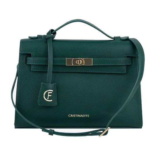 CRISTINAEFFE Green Artificial Leather Women Crossbody Bag CRISTINAEFFE