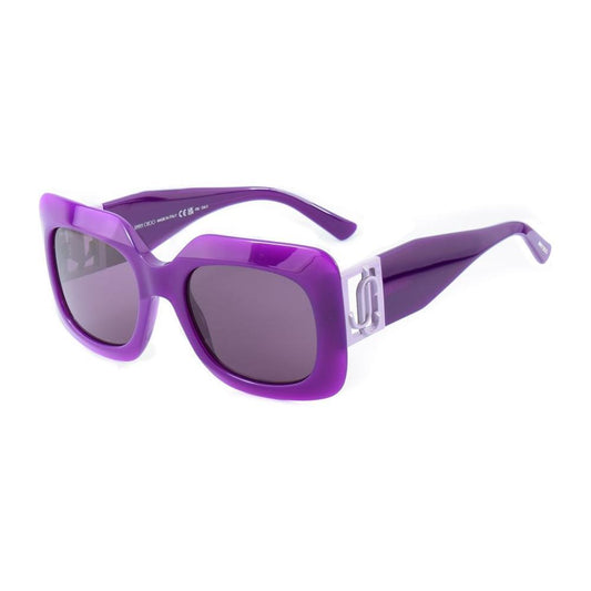 Jimmy Choo purple resin sunglasses GAYA-S-RY8UR, 54/21/145 mm, women's eyewear, stylish and chic design, Category 3 lens