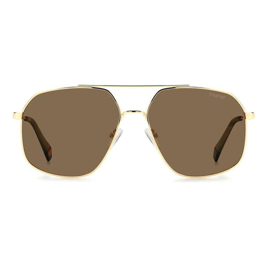 Polaroid Gold Stainless Steel Sunglasses Polaroid